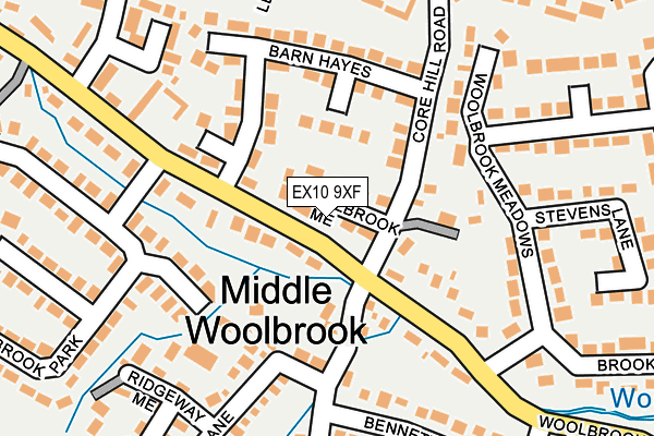 EX10 9XF map - OS OpenMap – Local (Ordnance Survey)