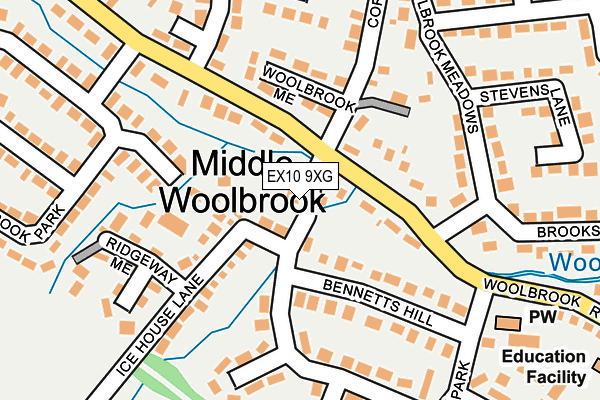 EX10 9XG map - OS OpenMap – Local (Ordnance Survey)