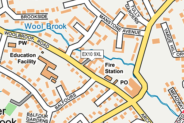 EX10 9XL map - OS OpenMap – Local (Ordnance Survey)