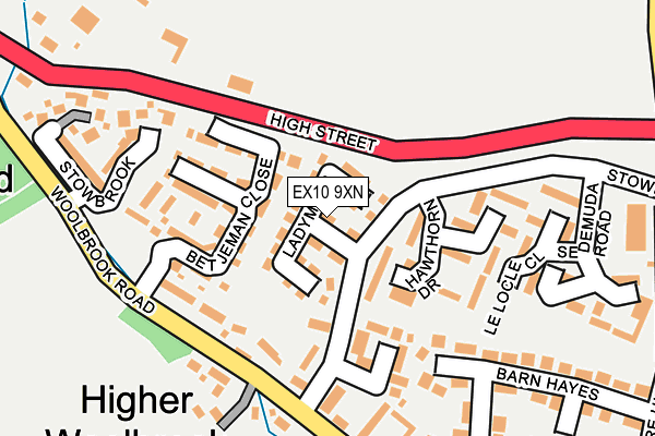 EX10 9XN map - OS OpenMap – Local (Ordnance Survey)
