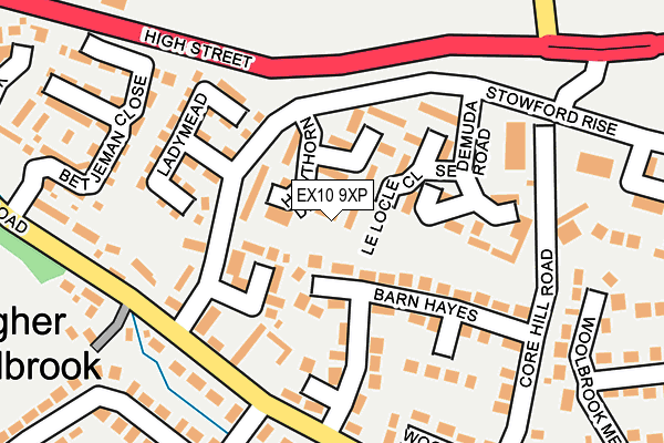 EX10 9XP map - OS OpenMap – Local (Ordnance Survey)