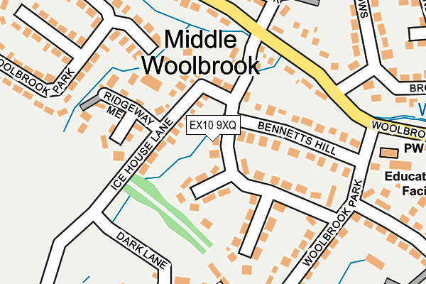 EX10 9XQ map - OS OpenMap – Local (Ordnance Survey)