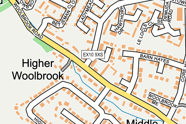 EX10 9XS map - OS OpenMap – Local (Ordnance Survey)