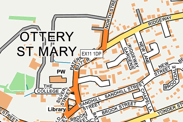 EX11 1DP map - OS OpenMap – Local (Ordnance Survey)