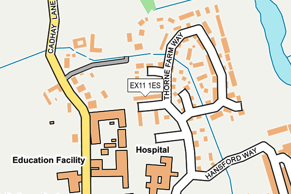 EX11 1ES map - OS OpenMap – Local (Ordnance Survey)