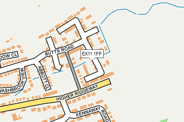 EX11 1FP map - OS OpenMap – Local (Ordnance Survey)