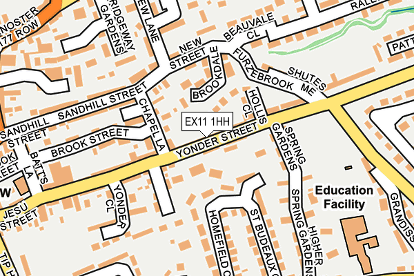EX11 1HH map - OS OpenMap – Local (Ordnance Survey)