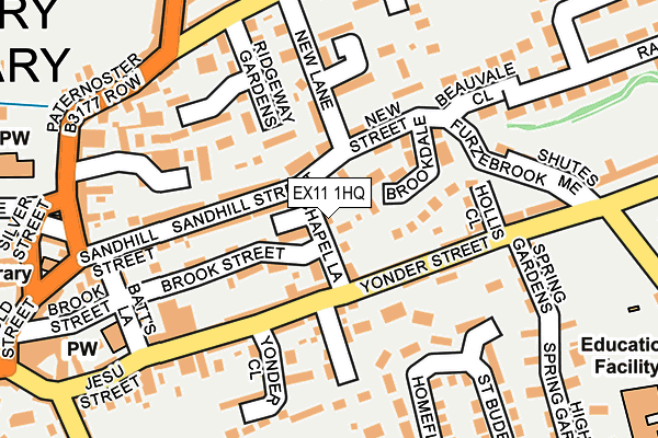 EX11 1HQ map - OS OpenMap – Local (Ordnance Survey)