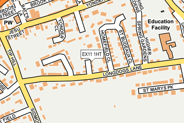 EX11 1HT map - OS OpenMap – Local (Ordnance Survey)