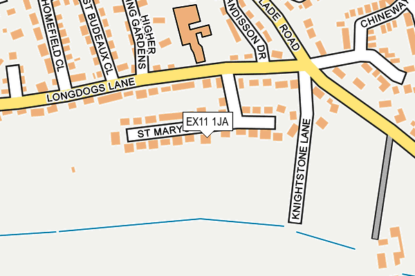 EX11 1JA map - OS OpenMap – Local (Ordnance Survey)