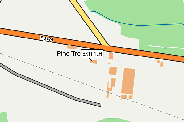 EX11 1LH map - OS OpenMap – Local (Ordnance Survey)