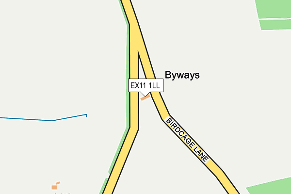 EX11 1LL map - OS OpenMap – Local (Ordnance Survey)