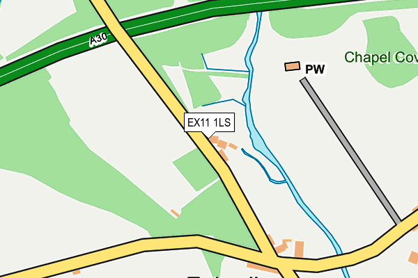 EX11 1LS map - OS OpenMap – Local (Ordnance Survey)