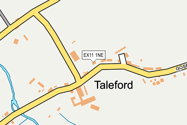 EX11 1NE map - OS OpenMap – Local (Ordnance Survey)