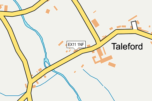 EX11 1NF map - OS OpenMap – Local (Ordnance Survey)