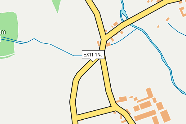 EX11 1NJ map - OS OpenMap – Local (Ordnance Survey)