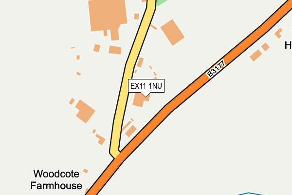 EX11 1NU map - OS OpenMap – Local (Ordnance Survey)