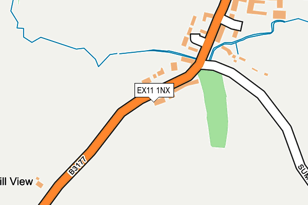 EX11 1NX map - OS OpenMap – Local (Ordnance Survey)