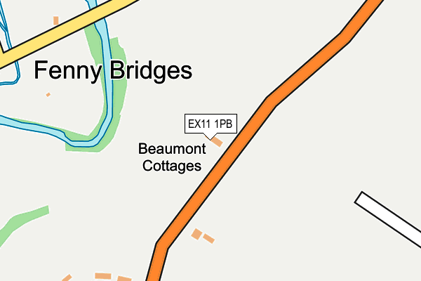 EX11 1PB map - OS OpenMap – Local (Ordnance Survey)