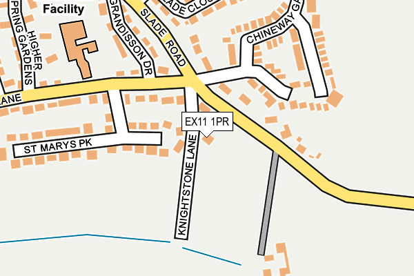 EX11 1PR map - OS OpenMap – Local (Ordnance Survey)