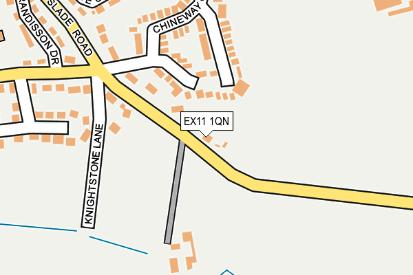 EX11 1QN map - OS OpenMap – Local (Ordnance Survey)