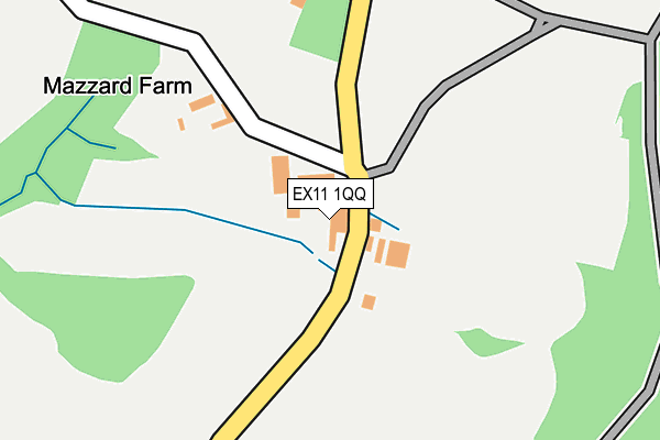 EX11 1QQ map - OS OpenMap – Local (Ordnance Survey)