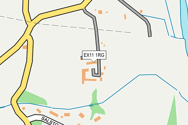 EX11 1RG map - OS OpenMap – Local (Ordnance Survey)