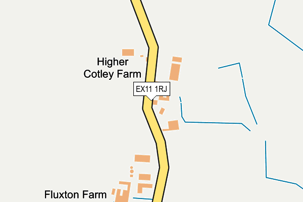 EX11 1RJ map - OS OpenMap – Local (Ordnance Survey)