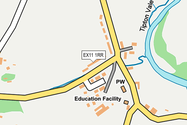 EX11 1RR map - OS OpenMap – Local (Ordnance Survey)