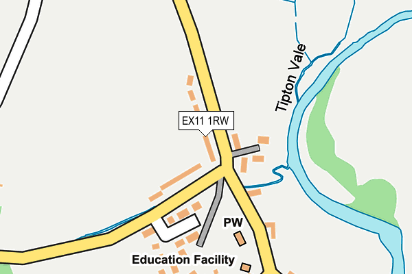 EX11 1RW map - OS OpenMap – Local (Ordnance Survey)