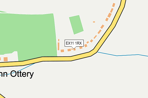 EX11 1RX map - OS OpenMap – Local (Ordnance Survey)