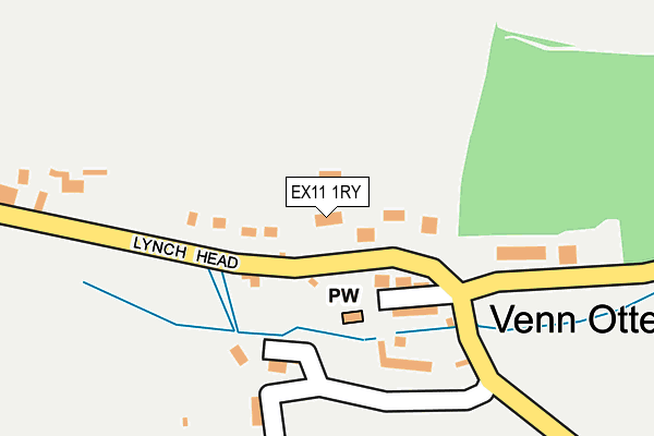 EX11 1RY map - OS OpenMap – Local (Ordnance Survey)