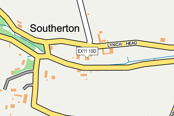 EX11 1SD map - OS OpenMap – Local (Ordnance Survey)