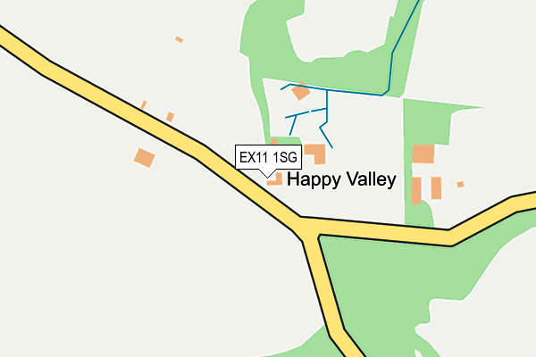 EX11 1SG map - OS OpenMap – Local (Ordnance Survey)