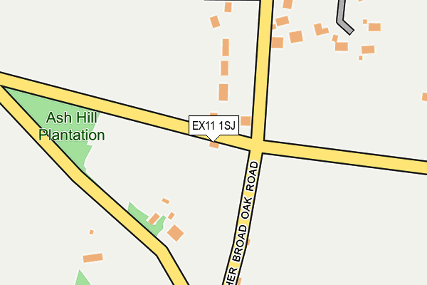 EX11 1SJ map - OS OpenMap – Local (Ordnance Survey)