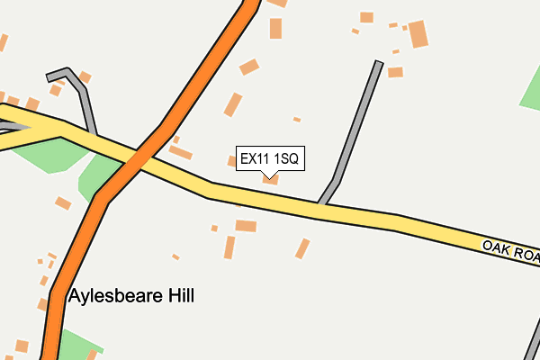 EX11 1SQ map - OS OpenMap – Local (Ordnance Survey)