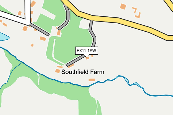 EX11 1SW map - OS OpenMap – Local (Ordnance Survey)