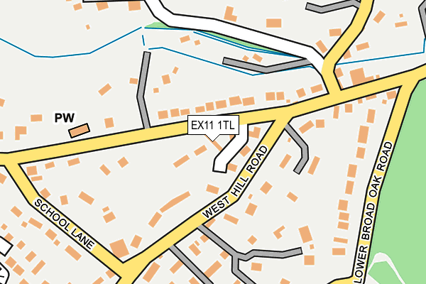 EX11 1TL map - OS OpenMap – Local (Ordnance Survey)