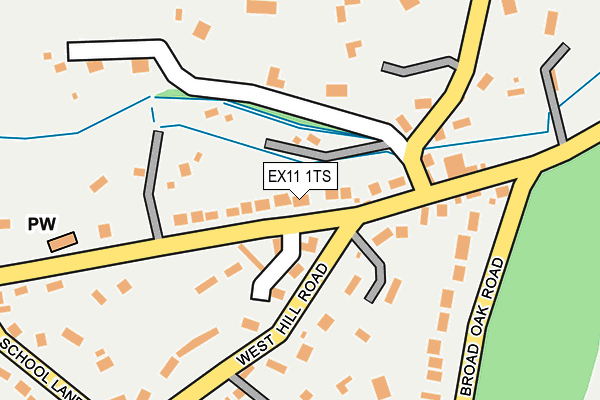 EX11 1TS map - OS OpenMap – Local (Ordnance Survey)