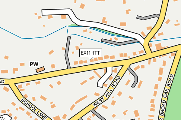 EX11 1TT map - OS OpenMap – Local (Ordnance Survey)