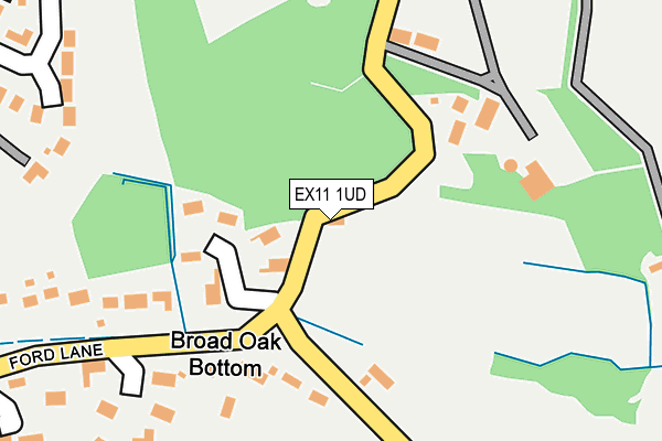 EX11 1UD map - OS OpenMap – Local (Ordnance Survey)