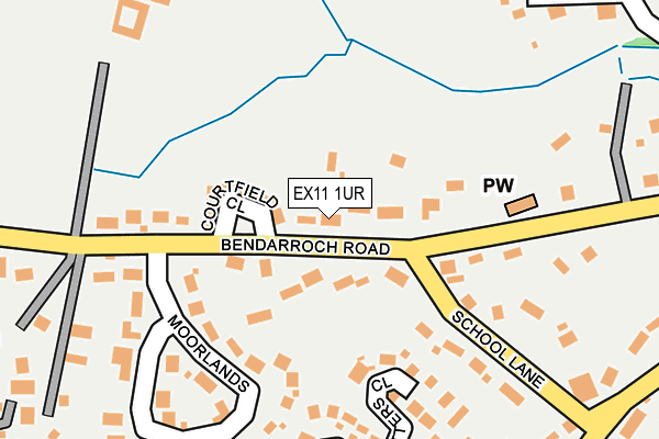 EX11 1UR map - OS OpenMap – Local (Ordnance Survey)