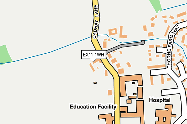 EX11 1WH map - OS OpenMap – Local (Ordnance Survey)