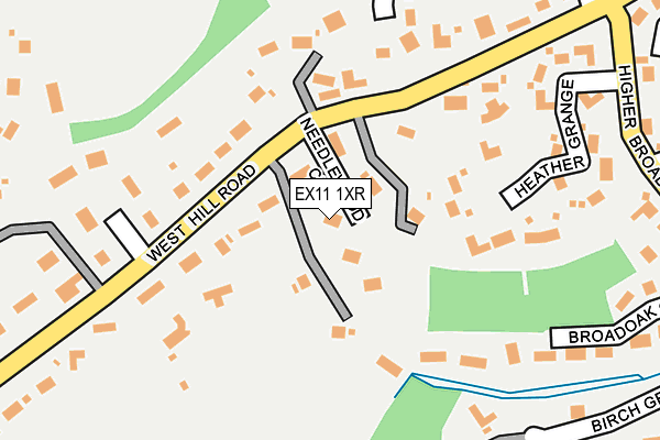 EX11 1XR map - OS OpenMap – Local (Ordnance Survey)