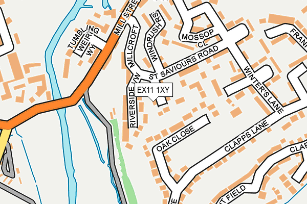 EX11 1XY map - OS OpenMap – Local (Ordnance Survey)