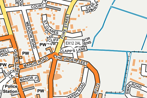 EX12 2AL map - OS OpenMap – Local (Ordnance Survey)