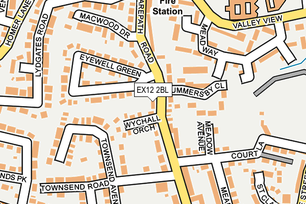 EX12 2BL map - OS OpenMap – Local (Ordnance Survey)