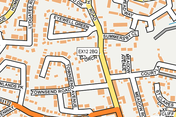 EX12 2BQ map - OS OpenMap – Local (Ordnance Survey)