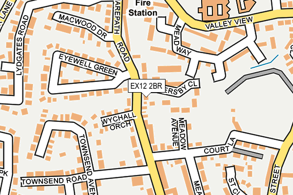 EX12 2BR map - OS OpenMap – Local (Ordnance Survey)