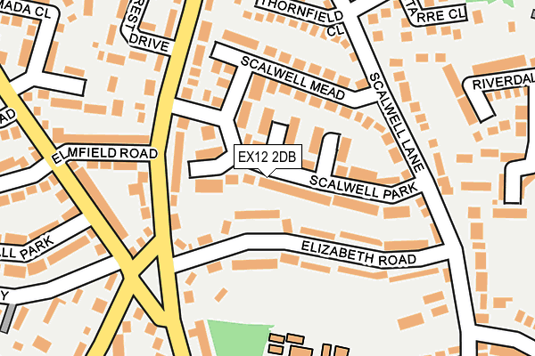 EX12 2DB map - OS OpenMap – Local (Ordnance Survey)